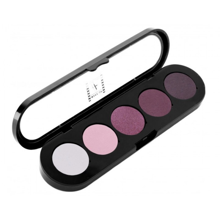 Палітра тіней 5 кольорів сливово-рожева T16 - Make-up Atelier Paris