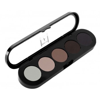 палітра тіней 5 кольорів натурально-коричнева T22 - Make-up Atelier Paris