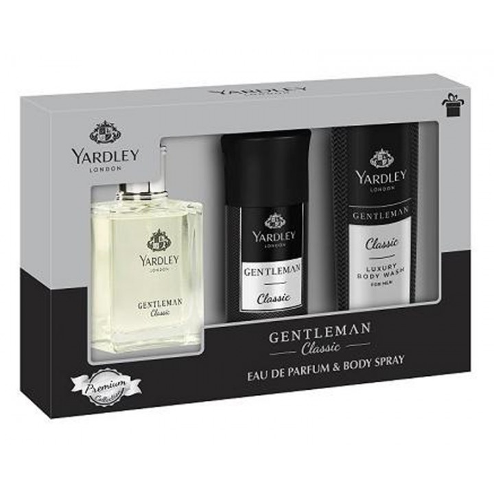 Набір - Yardley Gentleman Classic Fragrance Collection (edp/50ml + deo/150/ml + shower gel/150ml)