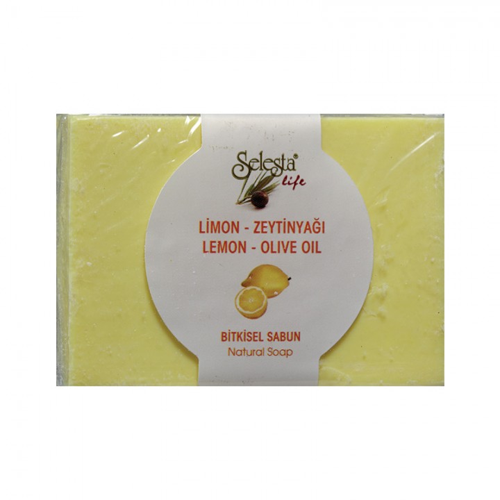 Растительное мыло с лимоном и оливковым маслом 100 г - Selesta life
